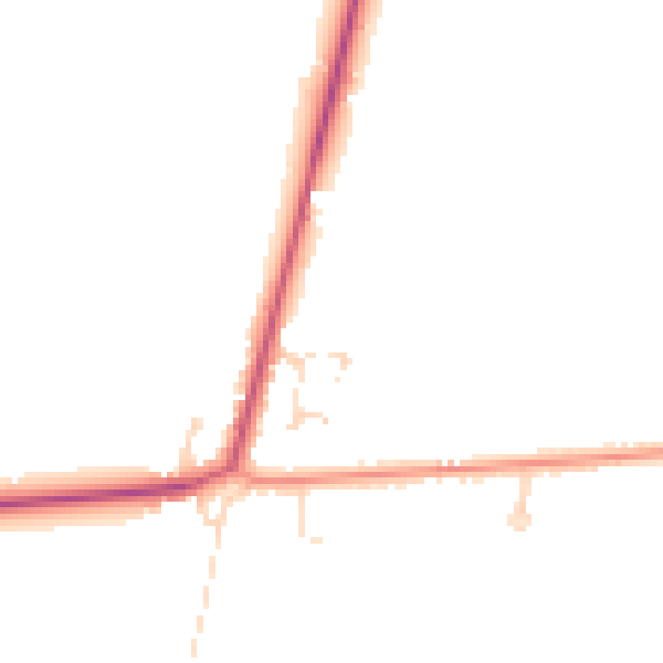 Daytime road noise heatmap for PE12 0QA