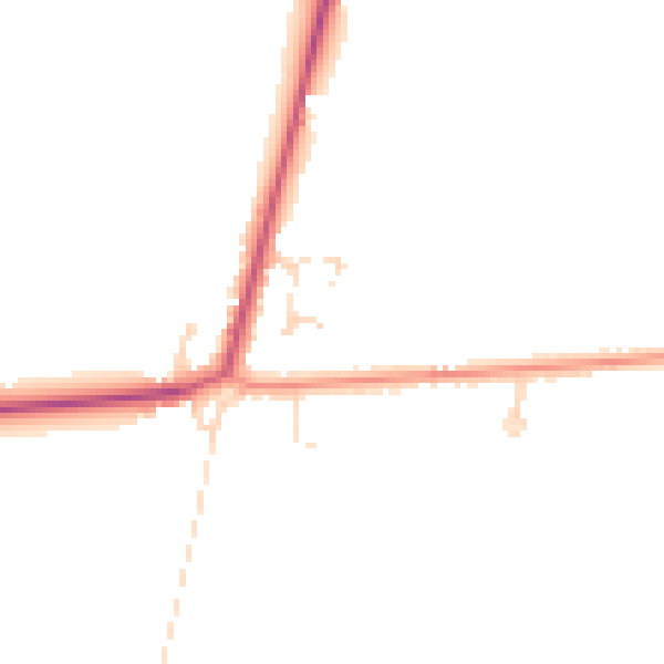 Daytime road noise heatmap for PE12 0QE