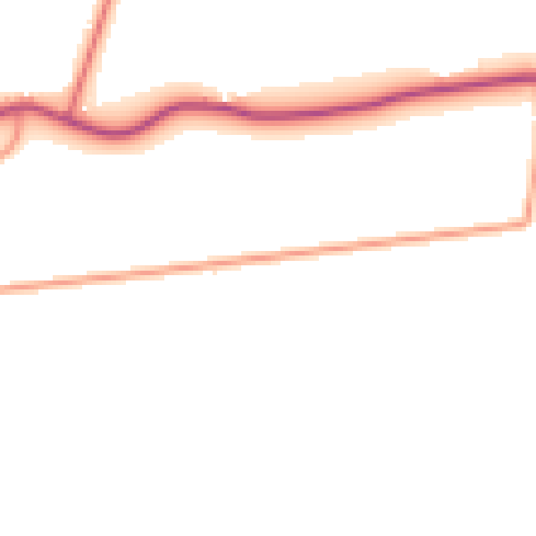Daytime road noise heatmap for PE12 0QX