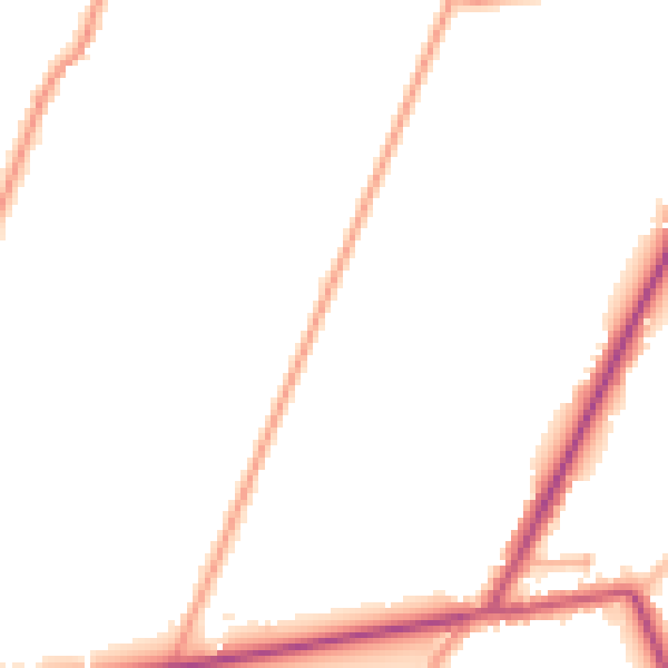 Daytime road noise heatmap for PE12 0SA