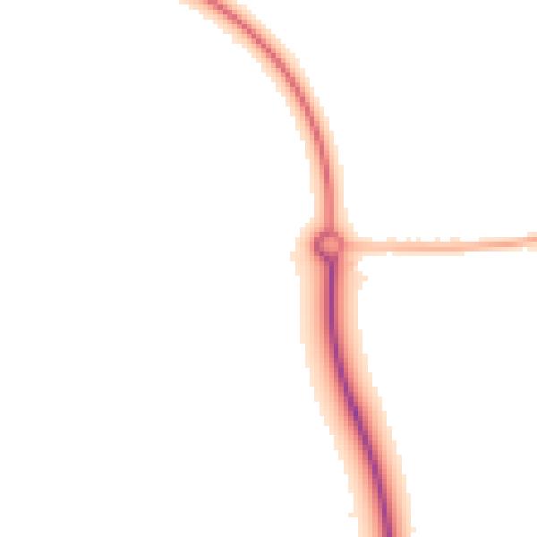 Night-time road noise heatmap for PE12 6BN