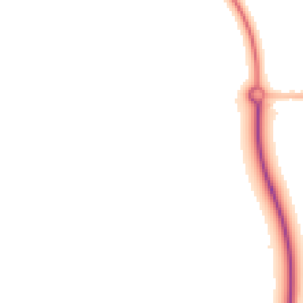 Night-time road noise heatmap for PE12 6BU