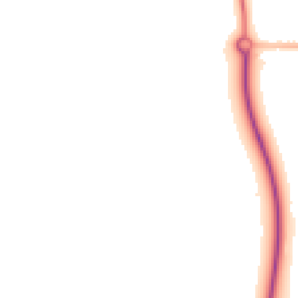 Night-time road noise heatmap for PE12 6FB
