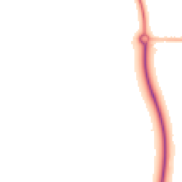 Night-time road noise heatmap for PE12 6FN