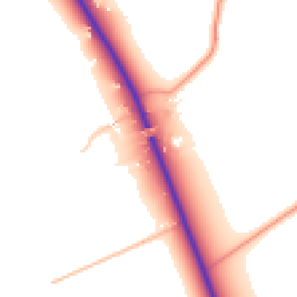 Daytime road noise heatmap for PE12 6LH