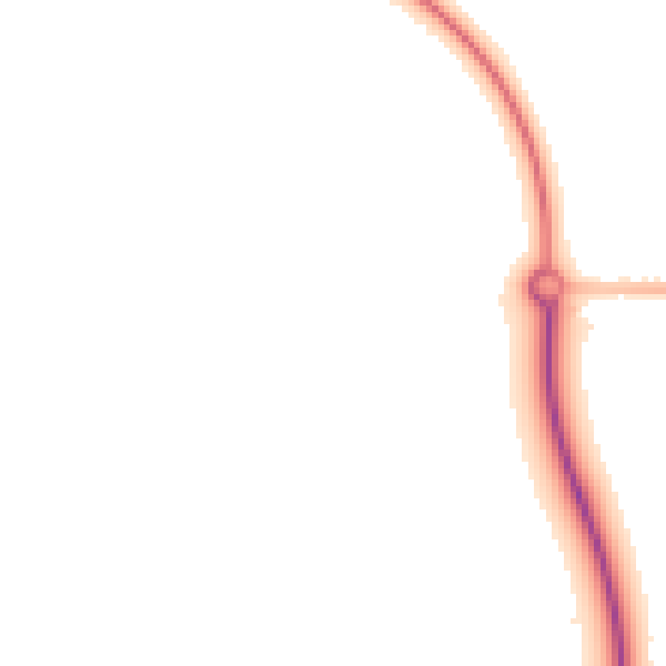 Night-time road noise heatmap for PE12 6XA