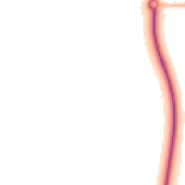 Night-time road noise heatmap for PE12 6XN