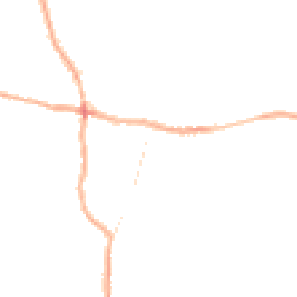 Night-time road noise heatmap for PE12 7DA