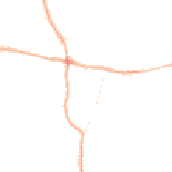 Night-time road noise heatmap for PE12 7DP