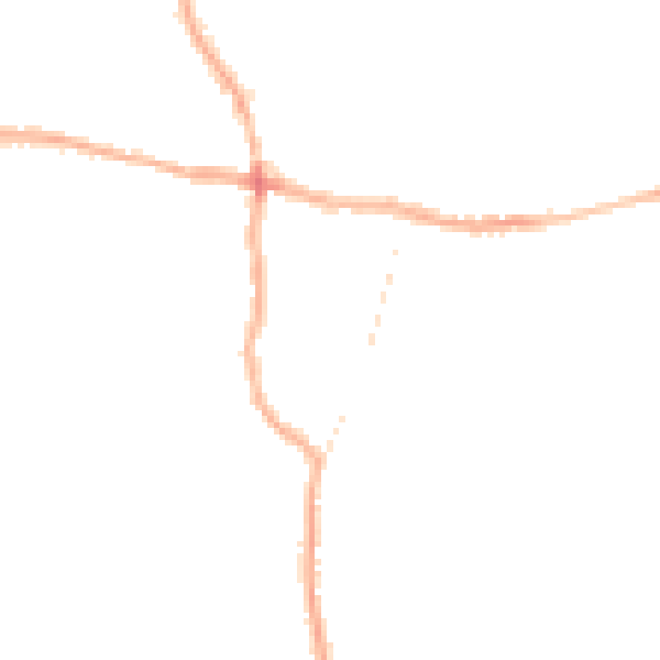 Night-time road noise heatmap for PE12 7DS