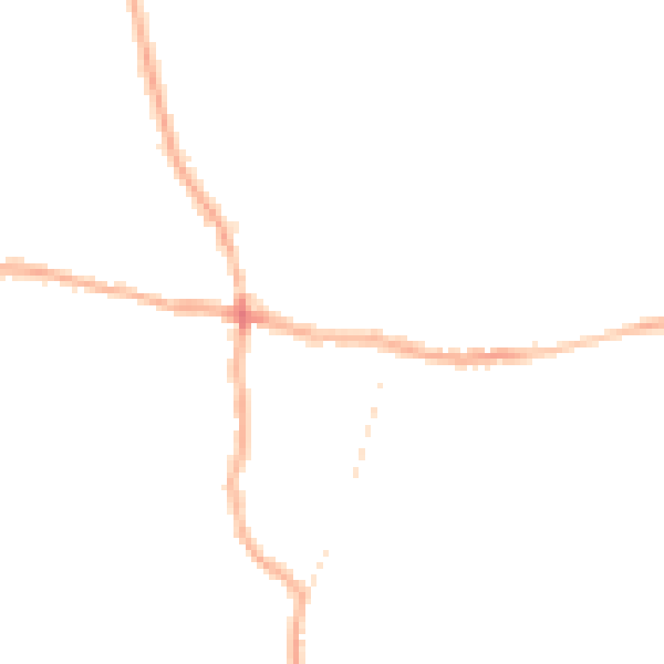 Night-time road noise heatmap for PE12 7DY