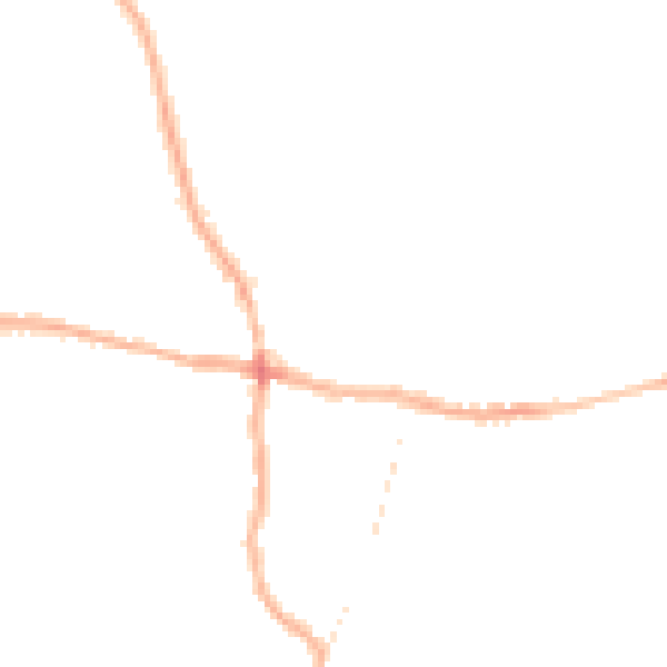 Night-time road noise heatmap for PE12 7EE