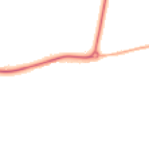 Night-time road noise heatmap for PE12 7JZ