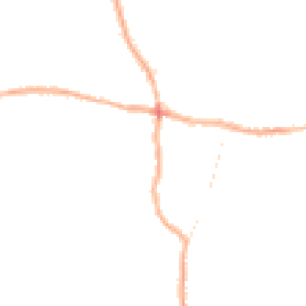 Night-time road noise heatmap for PE12 7LL