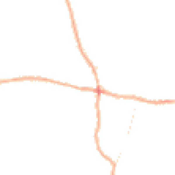 Night-time road noise heatmap for PE12 7LW