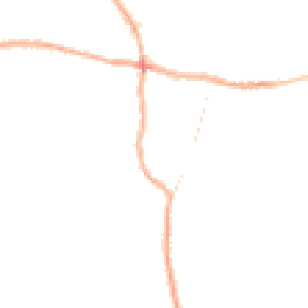 Night-time road noise heatmap for PE12 7NH