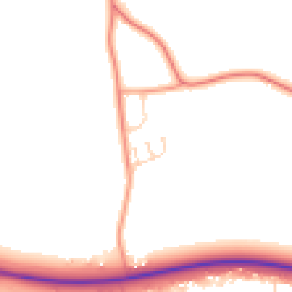 Daytime road noise heatmap for PE12 7RR