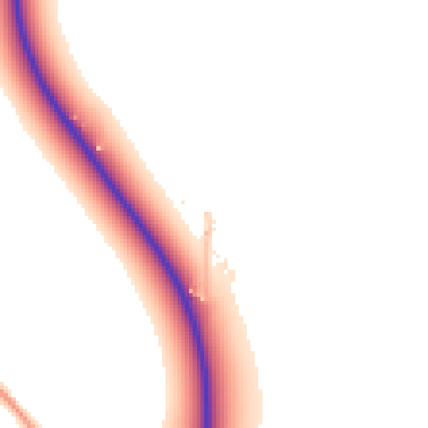 Daytime road noise heatmap for PE12 8AZ