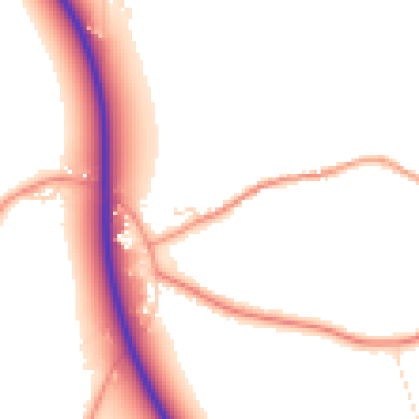 Daytime road noise heatmap for PE12 8BB