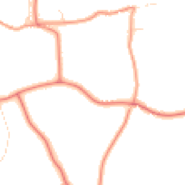 Daytime road noise heatmap for PE12 8BP