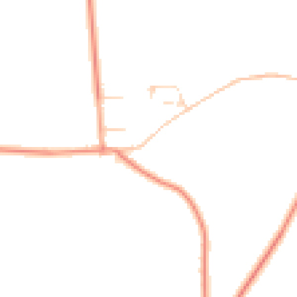 Daytime road noise heatmap for PE12 8HE