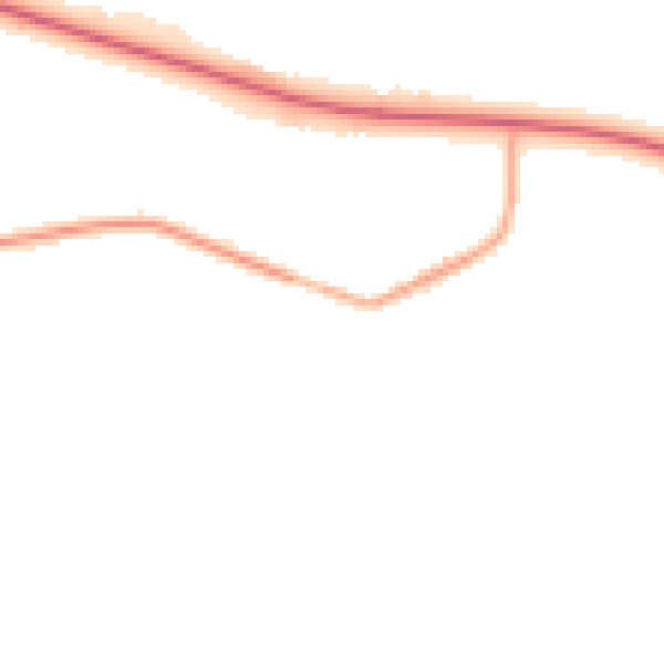 Night-time road noise heatmap for PE12 8PN