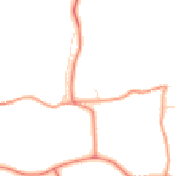 Daytime road noise heatmap for PE12 8TE
