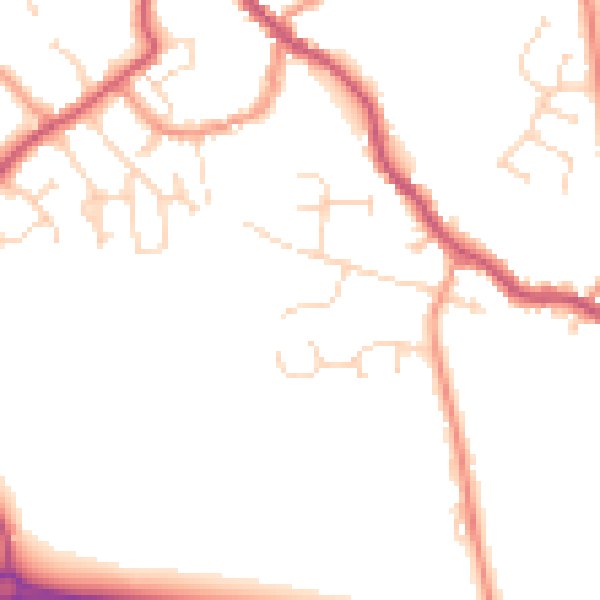 Daytime road noise heatmap for PE12 9FX