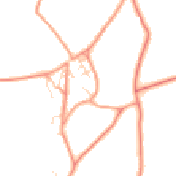 Daytime road noise heatmap for PE12 9HS