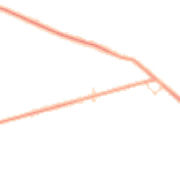 Daytime road noise heatmap for PE12 9PE