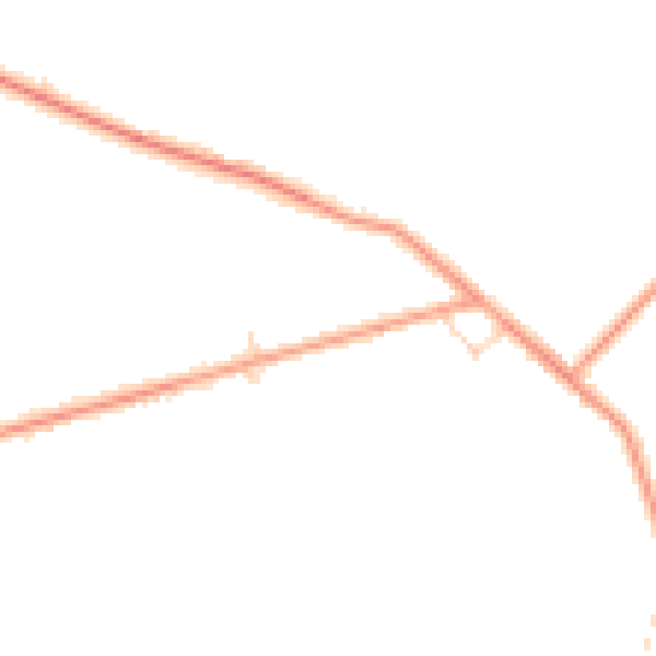 Daytime road noise heatmap for PE12 9PF