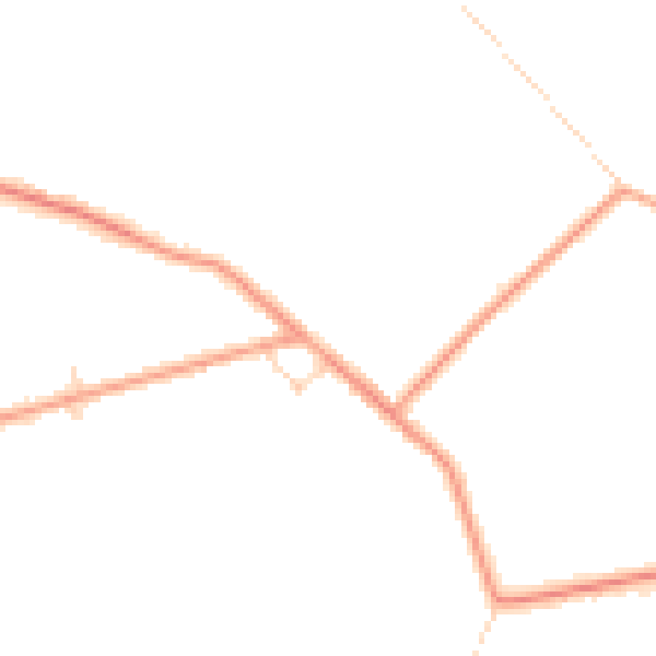 Daytime road noise heatmap for PE12 9PQ
