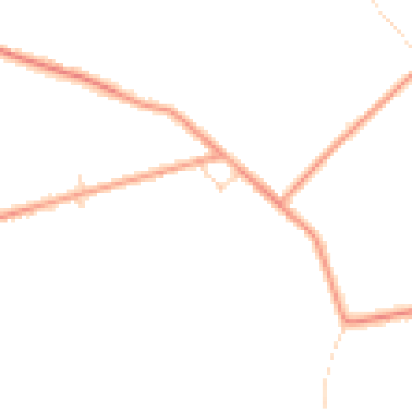 Daytime road noise heatmap for PE12 9PX