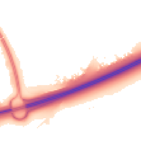 Night-time road noise heatmap for PE2 5FF