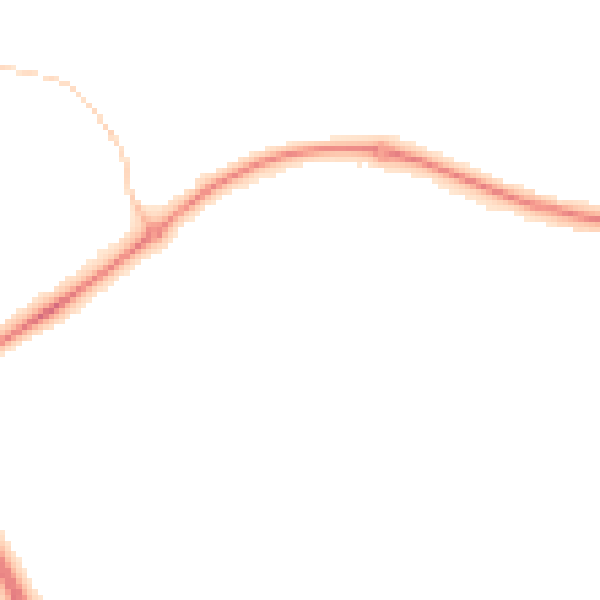 Night-time road noise heatmap for PE2 5FH