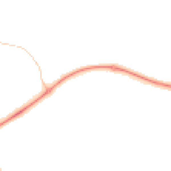 Night-time road noise heatmap for PE2 5FP