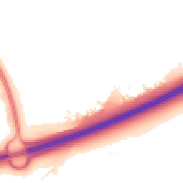 Night-time road noise heatmap for PE2 5FW