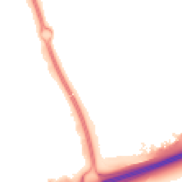 Night-time road noise heatmap for PE2 5JJ