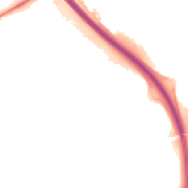 Night-time road noise heatmap for PE2 5NF