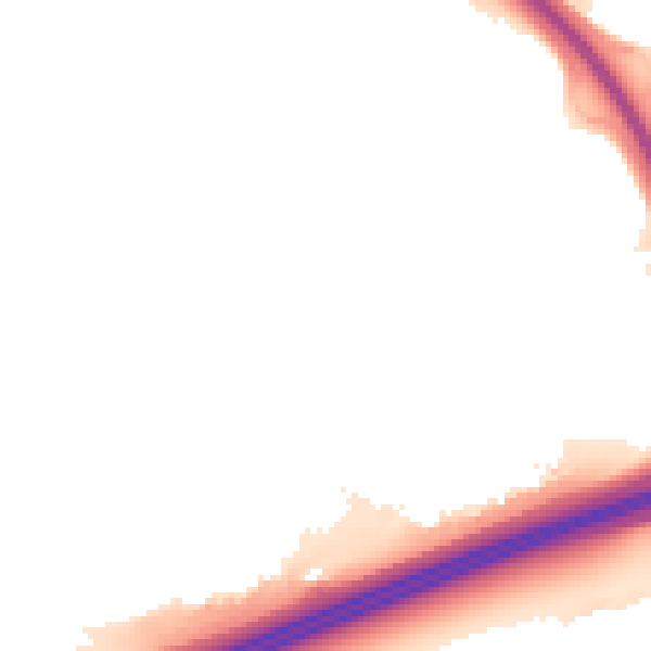 Night-time road noise heatmap for PE2 5NP