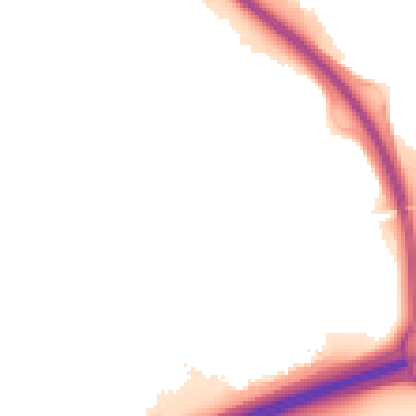 Night-time road noise heatmap for PE2 5NU