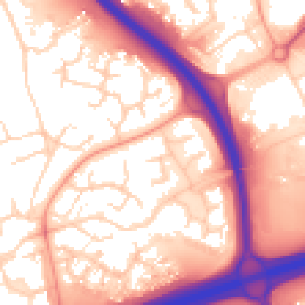 Daytime road noise heatmap for PE2 5PG
