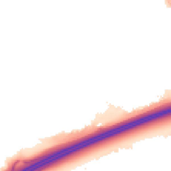 Night-time road noise heatmap for PE2 5PJ