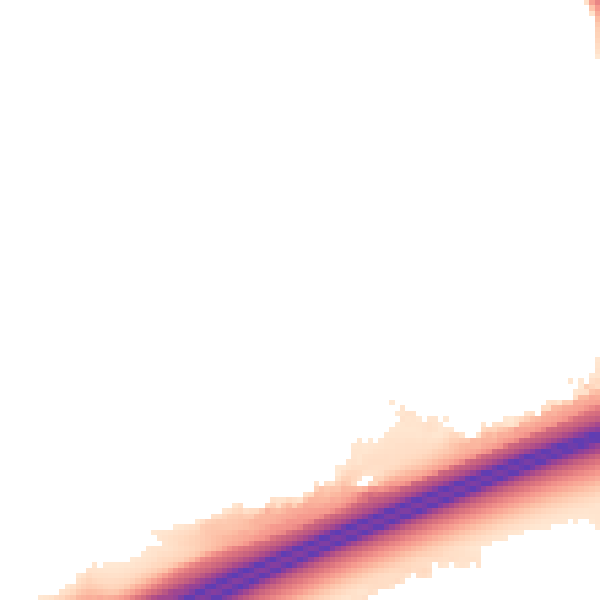 Night-time road noise heatmap for PE2 5PN