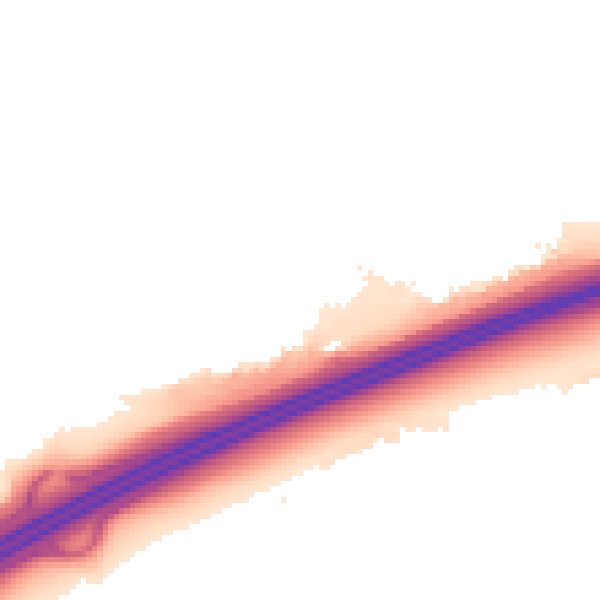 Night-time road noise heatmap for PE2 5PU