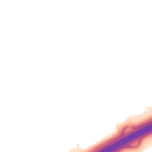 Night-time road noise heatmap for PE2 5QF