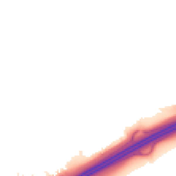 Night-time road noise heatmap for PE2 5QN