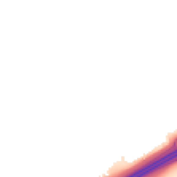 Night-time road noise heatmap for PE2 5QT