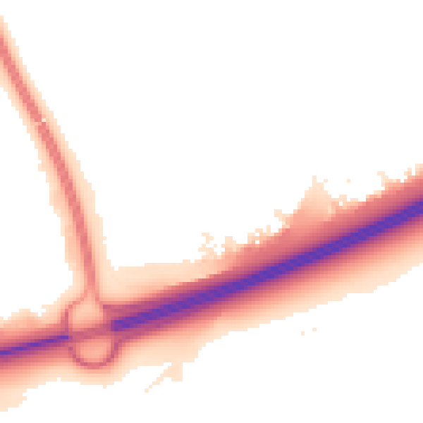 Night-time road noise heatmap for PE2 5SQ