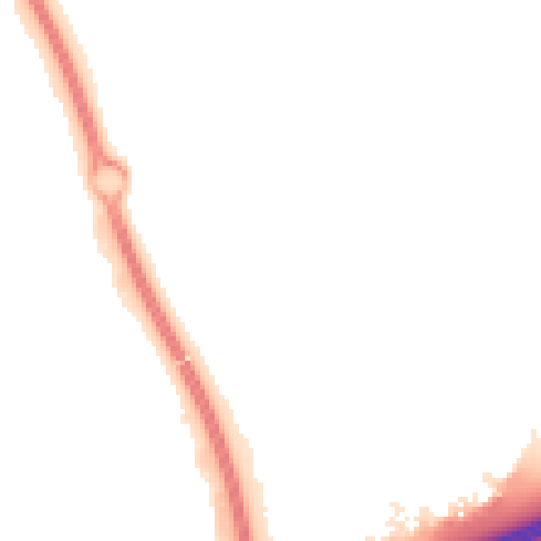 Night-time road noise heatmap for PE2 5TD